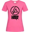 Жіноча футболка Linkin park broken logo Яскраво-рожевий фото