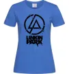 Жіноча футболка Linkin park broken logo Яскраво-синій фото