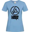Жіноча футболка Linkin park broken logo Блакитний фото