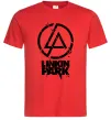 Чоловіча футболка Linkin park broken logo Червоний Чоловіча футболка Linkin park broken logo Червоний фото