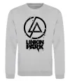 Свитшот Linkin park broken logo Серый меланж фото