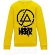 Дитячий світшот Linkin park broken logo Сонячно жовтий фото