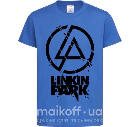 Дитяча футболка Linkin park broken logo Яскраво-синій фото