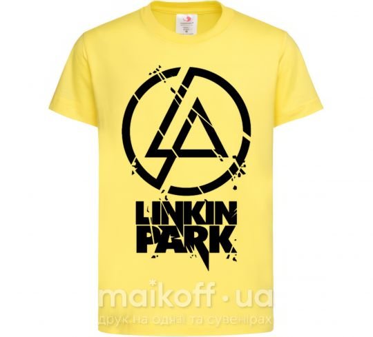 Детская футболка Linkin park broken logo Лимонный фото