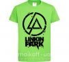 Дитяча футболка Linkin park broken logo Лаймовий фото