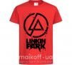 Детская футболка Linkin park broken logo Красный фото