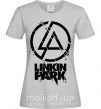 Женская футболка Linkin park broken logo Серый фото