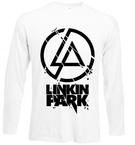 Лонгслів Linkin park broken logo Білий фото