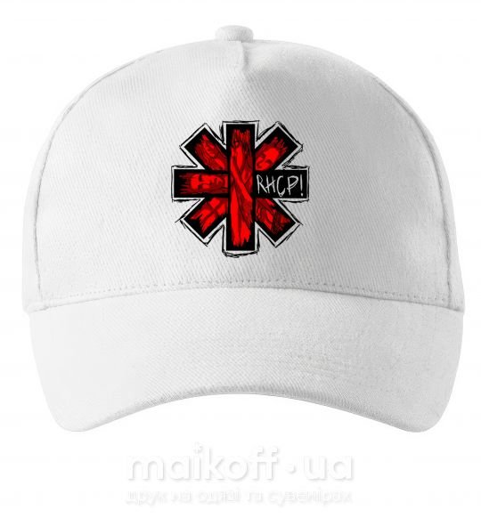 Кепка Red hot chili peppers logo Белый фото