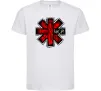 Детская футболка Red hot chili peppers logo Белый фото
