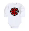 Детский боди Red hot chili peppers logo Белый фото