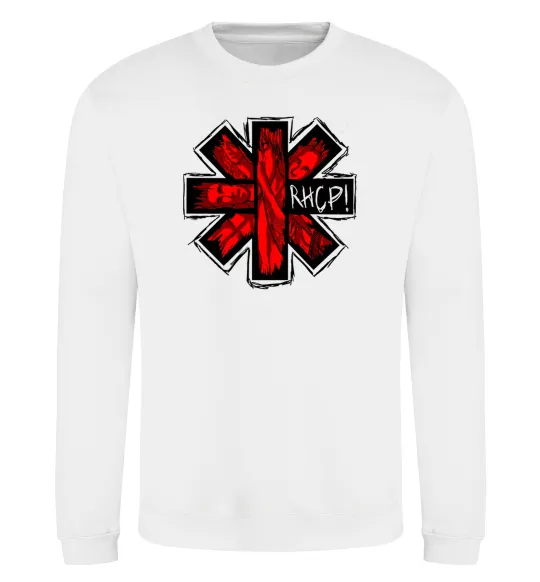 Світшот Red hot chili peppers logo Білий фото