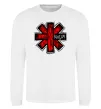 Світшот Red hot chili peppers logo Білий фото
