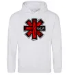 Мужская толстовка (худи) Red hot chili peppers logo Серый меланж Мужская толстовка (худи) Red hot chili peppers logo Серый меланж фото