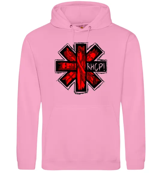 Женская толстовка (худи) Red hot chili peppers logo Розовый фото