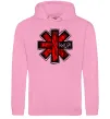 Женская толстовка (худи) Red hot chili peppers logo Розовый фото