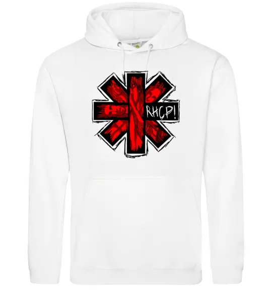 Жіноча толстовка (худі) Red hot chili peppers logo Білий фото