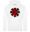 Жіноча толстовка (худі) Red hot chili peppers logo Білий Жіноча толстовка (худі) Red hot chili peppers logo Білий фото