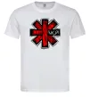 Мужская футболка Red hot chili peppers logo Белый фото