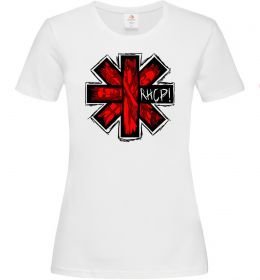 Женская футболка Red hot chili peppers logo Женская футболка Red hot chili peppers logo