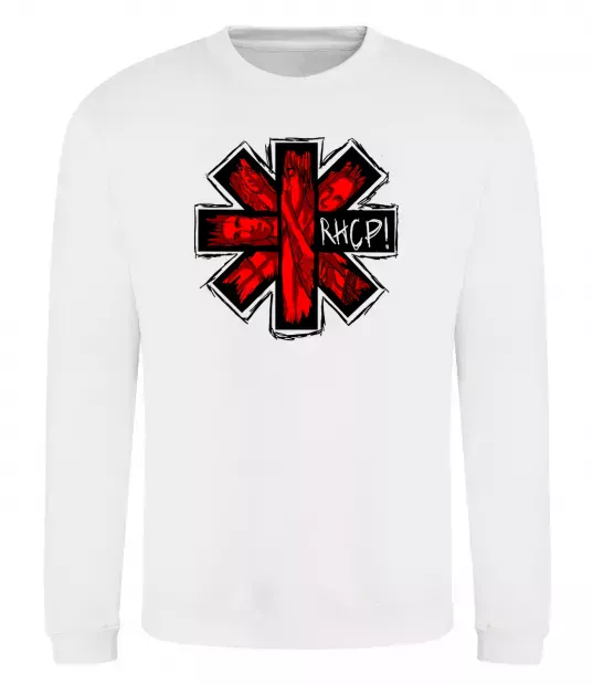 Світшот Red hot chili peppers logo Білий фото