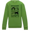 Детский Свитшот Red hot chili peppers faces Лаймовый фото
