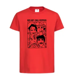 Дитяча футболка Red hot chili peppers faces Червоний фото