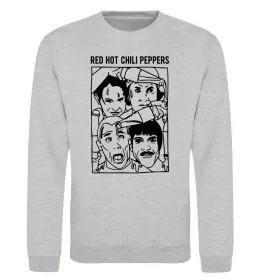 Свитшот Red hot chili peppers faces Серый меланж фото