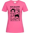 Женская футболка Red hot chili peppers faces Ярко-розовый Женская футболка Red hot chili peppers faces Ярко-розовый фото