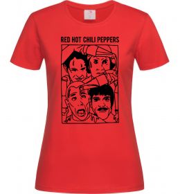 Жіноча футболка Red hot chili peppers faces Жіноча футболка Red hot chili peppers faces
