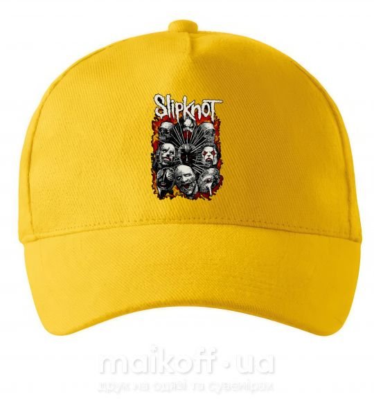 Кепка Slipknot logo Сонячно жовтий фото