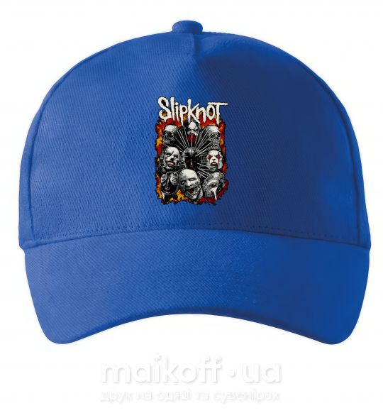 Кепка Slipknot logo Яскраво-синій фото