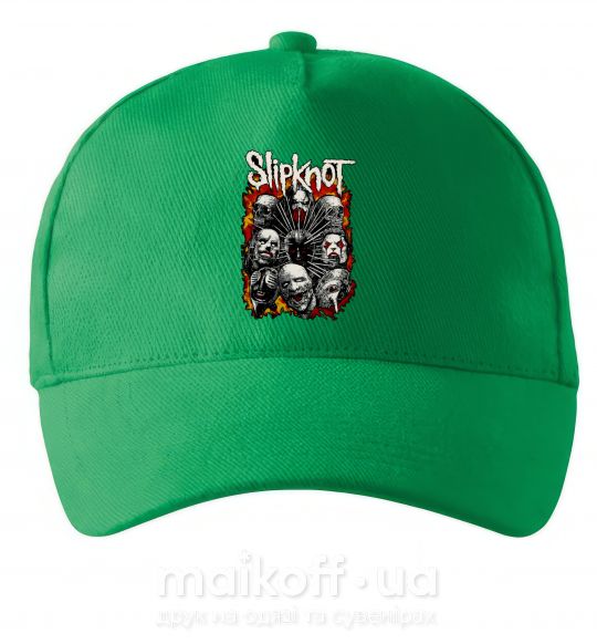 Кепка Slipknot logo Зеленый фото