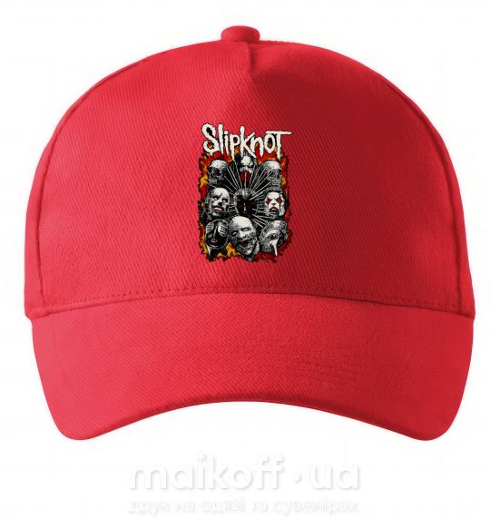 Кепка Slipknot logo Червоний фото