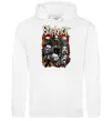 Чоловіча толстовка (худі) Slipknot logo Білий фото