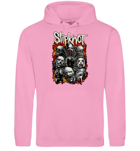 Жіноча толстовка (худі) Slipknot logo Рожевий фото