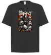 Футболка Оверсайз Slipknot logo Чорний фото