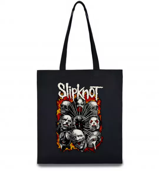 Эко-сумка Slipknot logo Черный фото