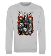 Свитшот Slipknot logo Серый меланж фото