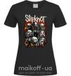 Женская футболка Slipknot logo Черный фото
