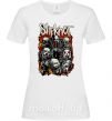 Женская футболка Slipknot logo Белый фото