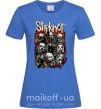 Женская футболка Slipknot logo Ярко-синий фото