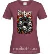Жіноча футболка Slipknot logo Бордовий фото