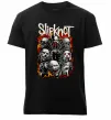 Мужская премиум футболка Slipknot logo Черный фото