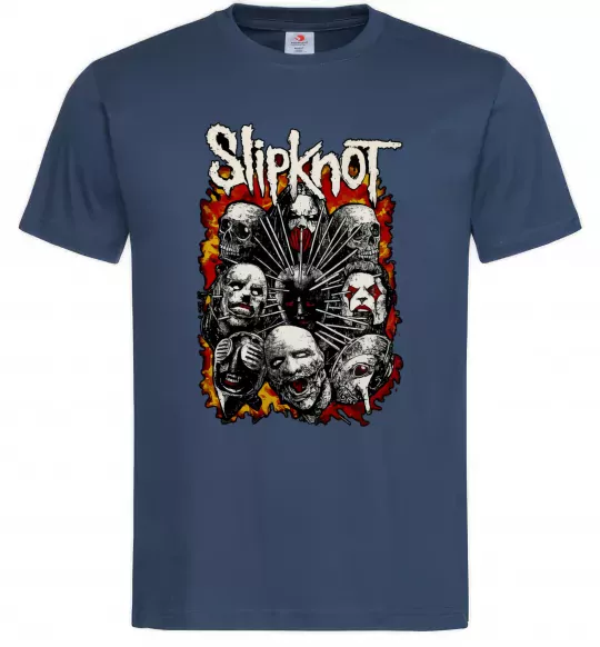 Чоловіча футболка Slipknot logo Темно-синій фото