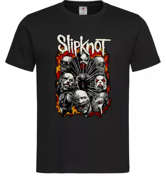 Чоловіча футболка Slipknot logo Чорний фото
