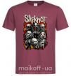 Мужская футболка Slipknot logo Бордовый фото