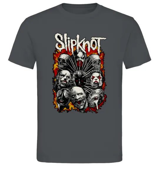 Чоловіча футболка Slipknot logo Графіт фото