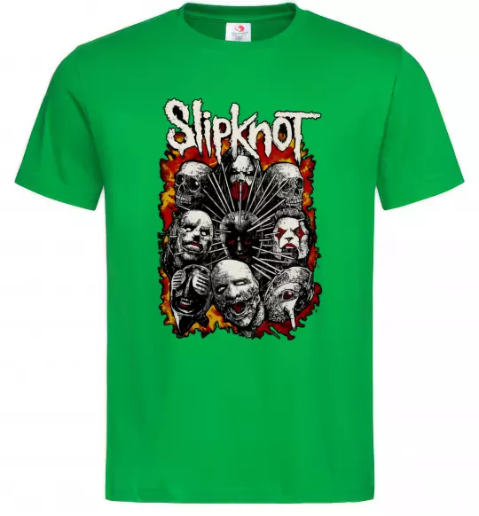 Чоловіча футболка Slipknot logo Зелений фото