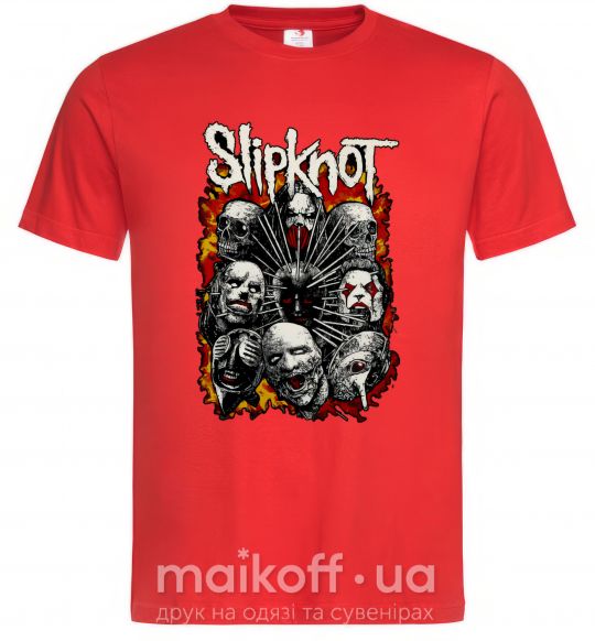 Мужская футболка Slipknot logo Красный фото